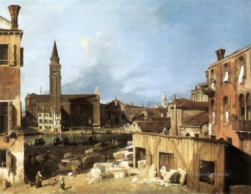 Venecia clásica Painting - El Patio de los Canteros Canaletto Venecia